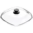 AMT Gastroguss Glazen deksel – vierkant – hittebestendig Pyrex – 28x28 cm