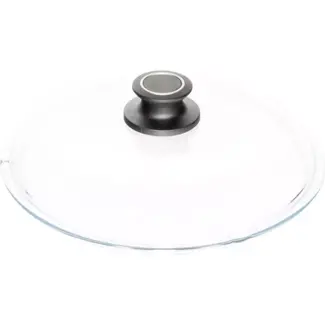 AMT Gastroguss Glazen deksel – Ø 26 cm – Hittebestendig – Ovenbestendige knop – Duurzaam ontwerp