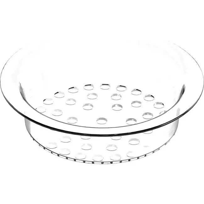 AMT Gastroguss Glazen stoominzet – Ø 20 cm – Hittebestendig glas – Geperforeerde bodem – Geschikt voor alle kookgerei