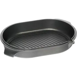 AMT Gastroguss Grilldeksel voor braadslede met grilloppervlak LOTAN® antiaanbaklaag geschikt voor alle warmtebronnen incl. inductie