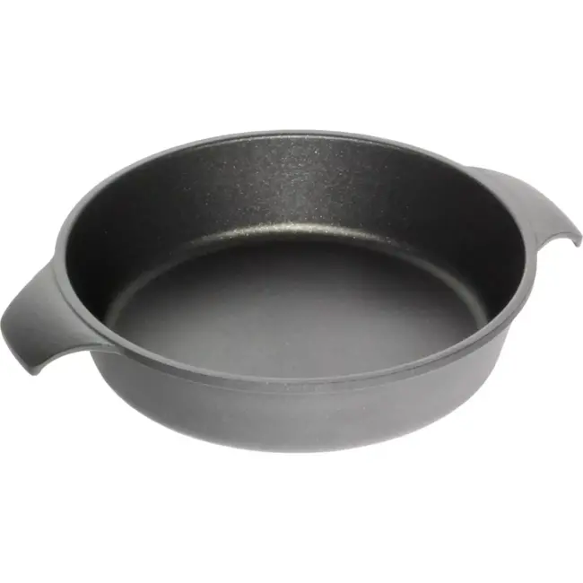 AMT Gastroguss Serveerpan Ø 22 cm – Titanium – Krasbestendig – Ovenbestendig tot 240°C