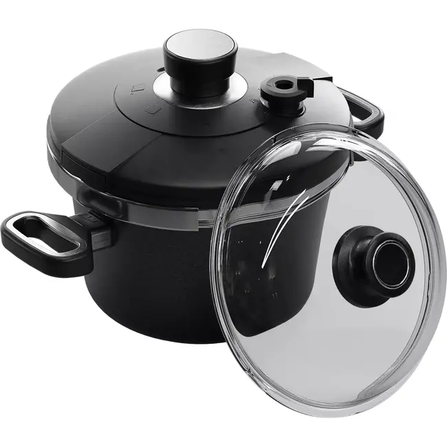 AMT Gastroguss Drukpan set – Ø 22 cm – Non-stick – Inductiegeschikt – 4,5 liter – Aluminium