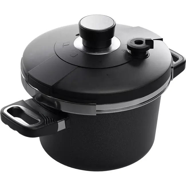 AMT Gastroguss Drukpan set – Ø 22 cm – 4,5 liter – Non-stick – Geschikt voor alle warmtebronnen