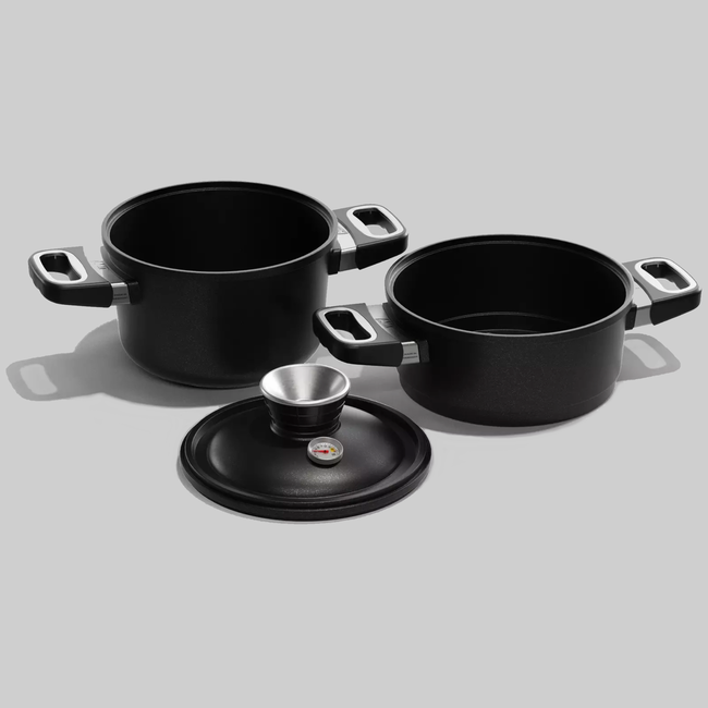 AMT Gastroguss Pot- en stoomset – Geschikt voor alle warmtebronnen – Energiezuinig koken