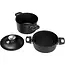AMT Gastroguss Pot, deksel en stoominzet – Geschikt voor alle warmtebronnen – Non-stick – 24 cm – Vaatwasserbestendig