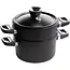 AMT Gastroguss Pot, deksel en stoominzet – Geschikt voor alle warmtebronnen – Non-stick – 24 cm – Vaatwasserbestendig