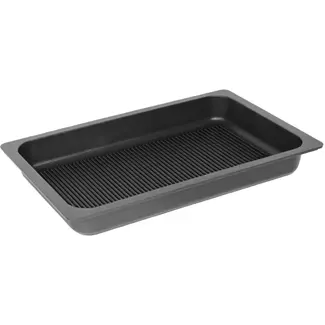 AMT Gastroguss Gastronorm bak GN 1/1 hoogte 5,5 cm met grilloppervlak LOTAN® antiaanbaklaag geschikt voor alle warmtebronnen incl. inductie