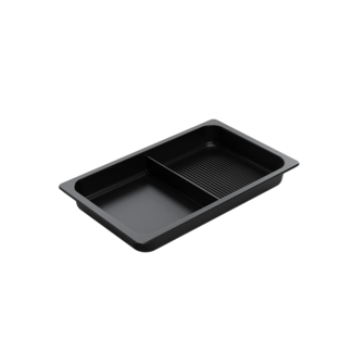 AMT Gastroguss Gastronorm bak – Grill en glad oppervlak – Inductiegeschikt – 53x32,5 cm – Duurzaam aluminium