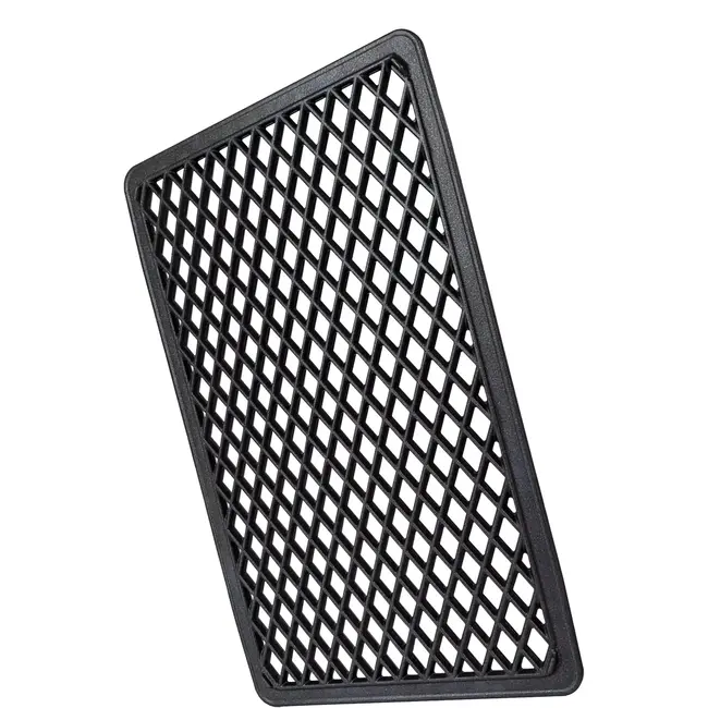 AMT Gastroguss Dubbelzijdige BBQ Grillplaat – Perforatie – Handgegoten Aluminium – 53x33 cm