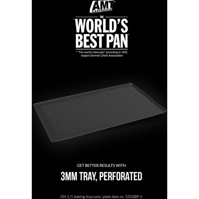 AMT Gastroguss Gastronorm bakplaat – geperforeerd – 53x32 cm – 3 mm dik aluminium