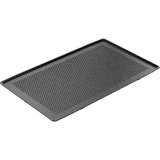 AMT Gastroguss Gastronorm bakplaat 53 x 32 cm GN 1/1 dikte 3 mm geperforeerd stapelbaar LOTAN® antiaanbaklaag voor oven