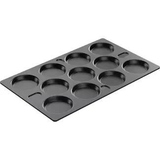 AMT Gastroguss Gastronorm bakvormenplaat GN 1/1 dikte 3 mm met 11 bakvormen LOTAN® antiaanbaklaag voor oven