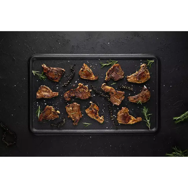 AMT Gastroguss Gastronorm bakplaat – 3 mm dik – saprand en sapblokker – non-stick coating – 53x32,5 cm