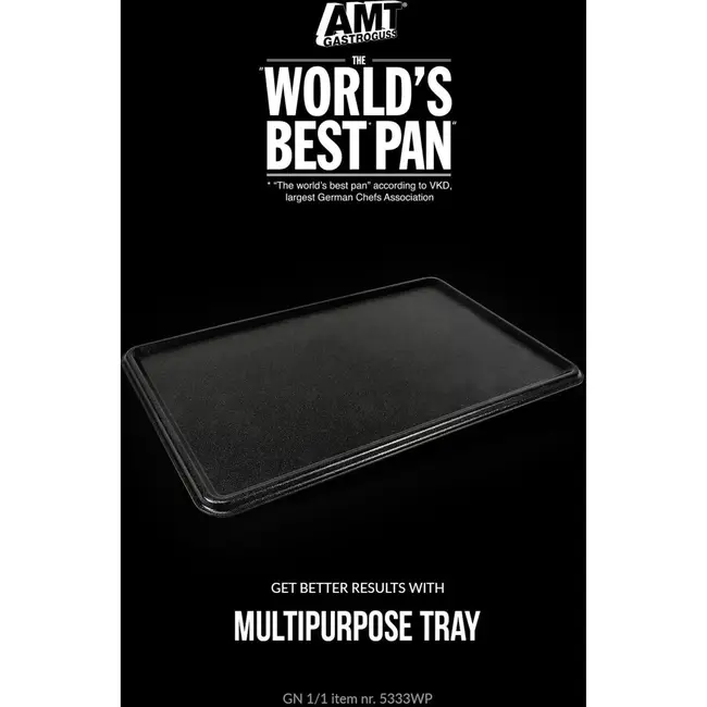 AMT Gastroguss Gastronorm bakplaat – 3 mm dik – saprand en sapblokker – non-stick coating – 53x32,5 cm