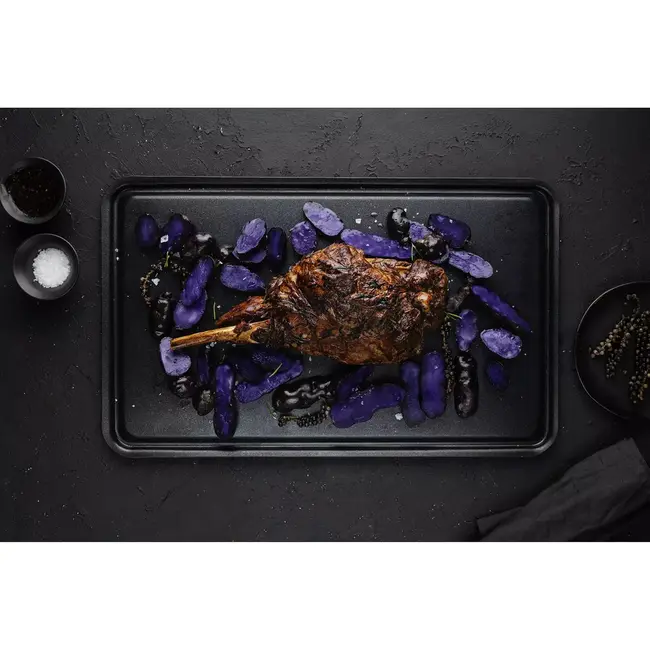 AMT Gastroguss Gastronorm bakplaat – 3 mm dik – saprand en sapblokker – non-stick coating – 53x32,5 cm