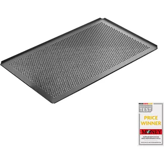 AMT Gastroguss Gastronorm bakplaat 53 x 32 cm GN 1/1 dikte 2 mm geperforeerd LOTAN® antiaanbaklaag voor oven