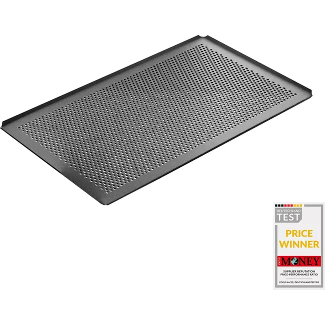 AMT Gastroguss Gastronorm bakplaat – geperforeerd – 53x32 cm – 2 mm dik – gelijkmatige warmteverdeling