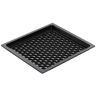 AMT Gastroguss Gastronorm bak GN 2/3 hoogte 2 cm met barbecueoppervlak geperforeerd LOTAN® antiaanbaklaag voor barbecue en grill
