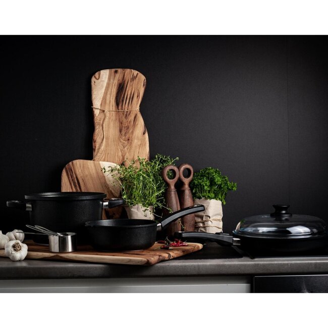 AMT Gastroguss Braadpan 28 cm – Handgegoten Aluminium – PFOA-vrije Antiaanbaklaag – Geschikt voor Inductie