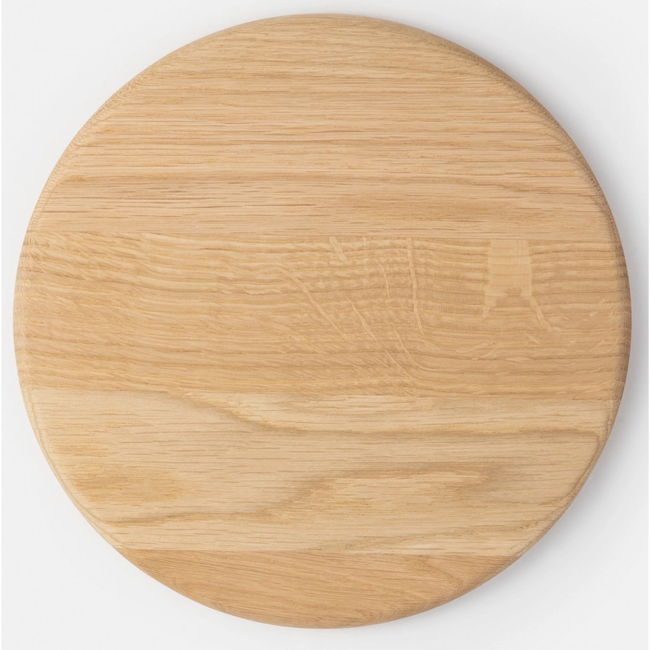 HOCHO Snijplank Kubo – Eikenhout – Ø 220x15 mm – Tijdloos Design