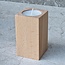 HOCHO Beukenhouten Waxinelichthouders – Set van 4