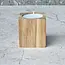 HOCHO Eikenhouten Waxinelichthouder – 50x50x60 mm – Natuurlijke Look