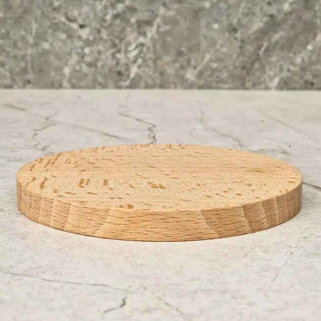 HOCHO Beukenhouten Onderzetter Ø100mm – Tijdloos Design & Hoogwaardige Afwerking