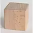 HOCHO Beukenhouten Kubus 60x60x60 mm – Voor Decoratie, Branding & Educatief Gebruik