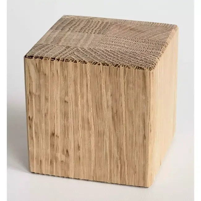 HOCHO Eikenhouten Kubus 60x60x60 mm – Voor Decoratie, Branding & Educatief Gebruik