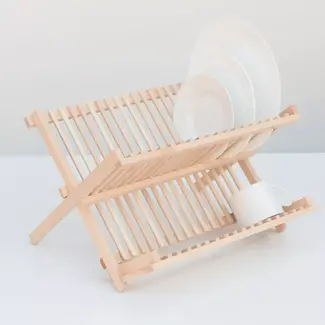 HOCHO Beukenhouten Afdruiprek 420x380 mm – Opvouwbaar en Duurzaam