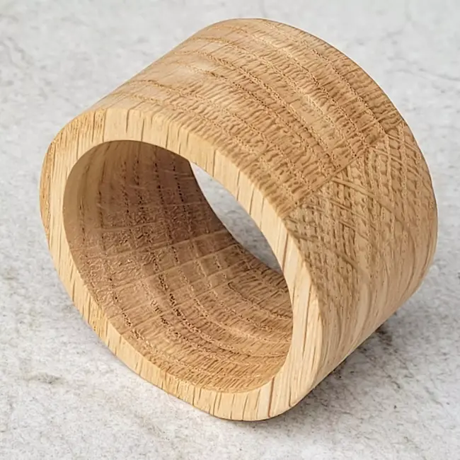 HOCHO Eikenhouten Servetring ∅50 mm – Elegante Tafeldecoratie