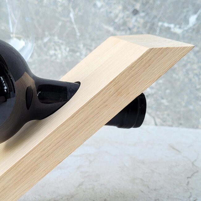 HOCHO Eikenhouten Balans Wijnhouder 250x80x20 mm – Perfect voor Wijnliefhebbers