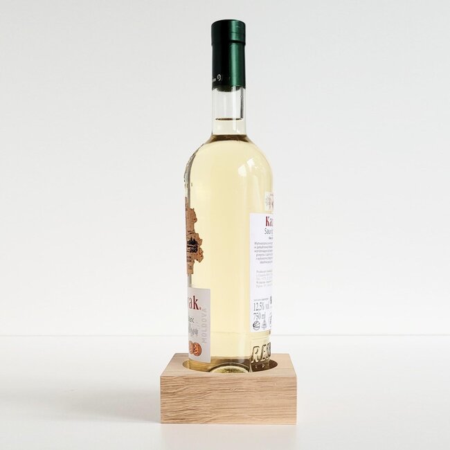 HOCHO Eikenhouten Wijnhouder 110x110x40 mm – Elegant en Functioneel