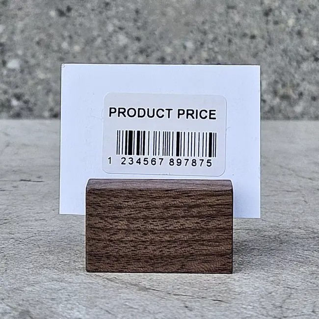 HOCHO Walnotenhouten Mini Kaartenhouder 34 mm – Luxe en Functioneel