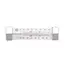 HENDI Koelkastthermometer – Horizontaal model – Meetbereik -40 tot 20 °C – Ophanghaken – 123x30x19 mm