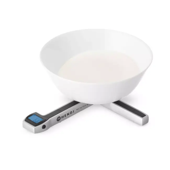 HENDI Opvouwbare keukenweegschaal – 5 kg – metaal & ABS – LCD & tarrafunctie – compact ontwerp