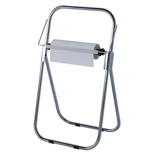 HENDI Vrijstaande handdoekdispenser – RVS – Antislip – Gekartelde rand – Voor rollen tot 430 mm