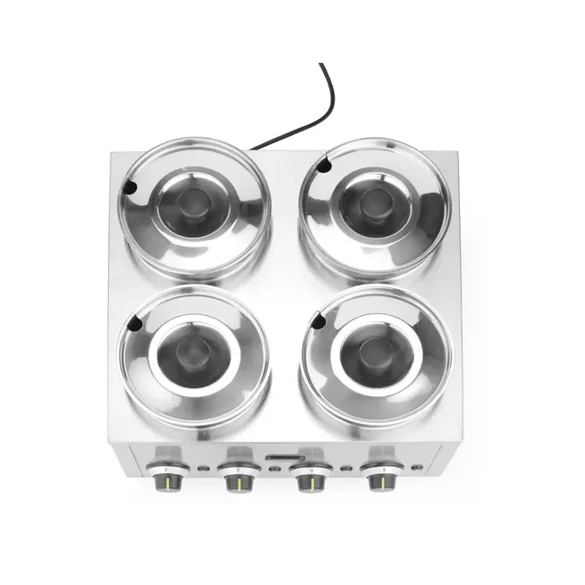 HENDI Thermosysteem 4 – 16L – Instelbare temperatuur – RVS pannen – 800W