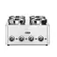 HENDI Thermosysteem 4 – 16L – Instelbare temperatuur – RVS pannen – 800W