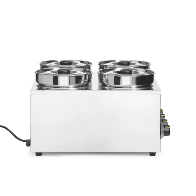 HENDI Thermosysteem 4 – 16L – Instelbare temperatuur – RVS pannen – 800W