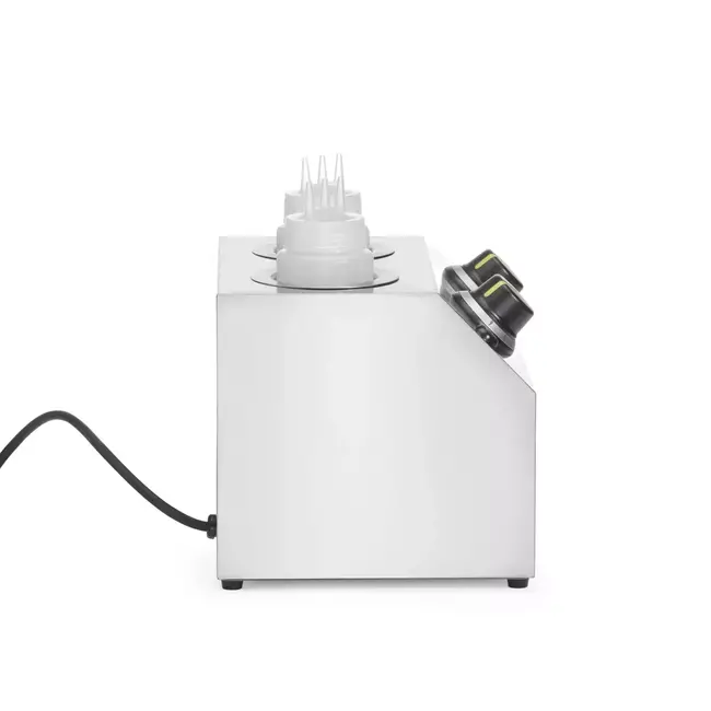 HENDI Dubbele sauswarmer – roestvrij staal – 1,3L – instelbare temperatuur – 220-240V – 400W
