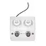 HENDI Dubbele sauswarmer – roestvrij staal – 1,3L – instelbare temperatuur – 220-240V – 400W