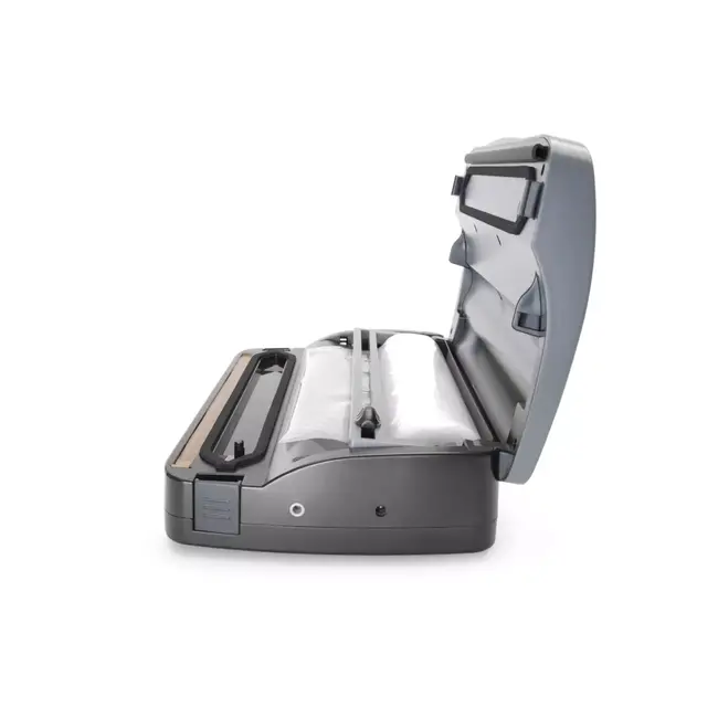 HENDI Compacte vacuümmachine – ingebouwde rolcontainer – dubbele sealtijd en vacuümkracht – 385x205x95 mm