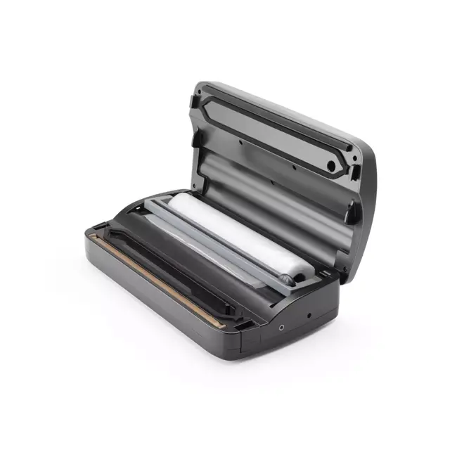 HENDI Compacte vacuümmachine – ingebouwde rolcontainer – dubbele sealtijd en vacuümkracht – 385x205x95 mm