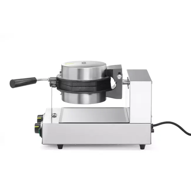 HENDI Draaibare wafelmaker – Bubbelwafels – RVS – Non-stick – 20 wafels per uur