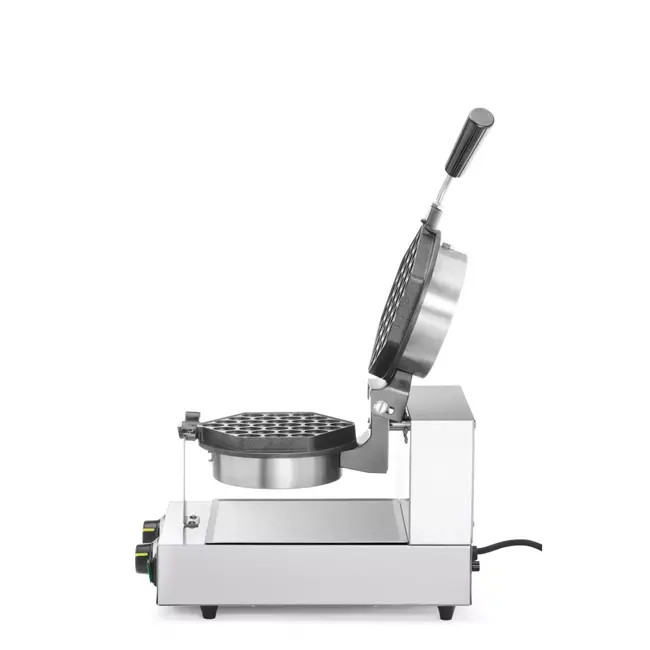 HENDI Draaibare wafelmaker – Bubbelwafels – RVS – Non-stick – 20 wafels per uur