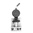 HENDI Draaibare wafelmaker – Bubbelwafels – RVS – Non-stick – 20 wafels per uur
