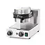 HENDI Draaibare wafelmaker – Bubbelwafels – RVS – Non-stick – 20 wafels per uur