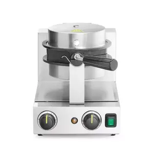 HENDI Draaibare wafelmaker – Bubbelwafels – RVS – Non-stick – 20 wafels per uur