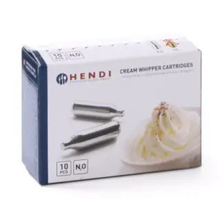 HENDI Slagroompatronen – 10 stuks – Duurzaam en Betrouwbaar – Lang houdbaar